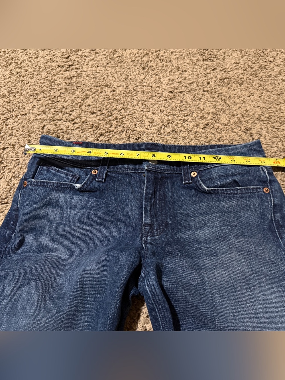 7 For All Mankind Dark Blue Bootcut Jeans- Flynt - Picture 6 of 11